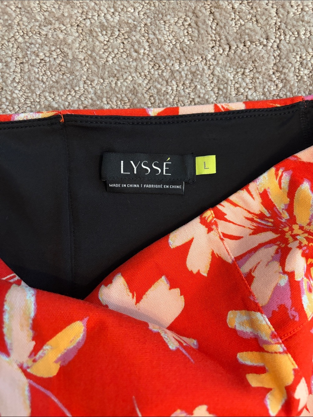 Lysse Red Floral Pencil Skirt - Picture 2 of 3